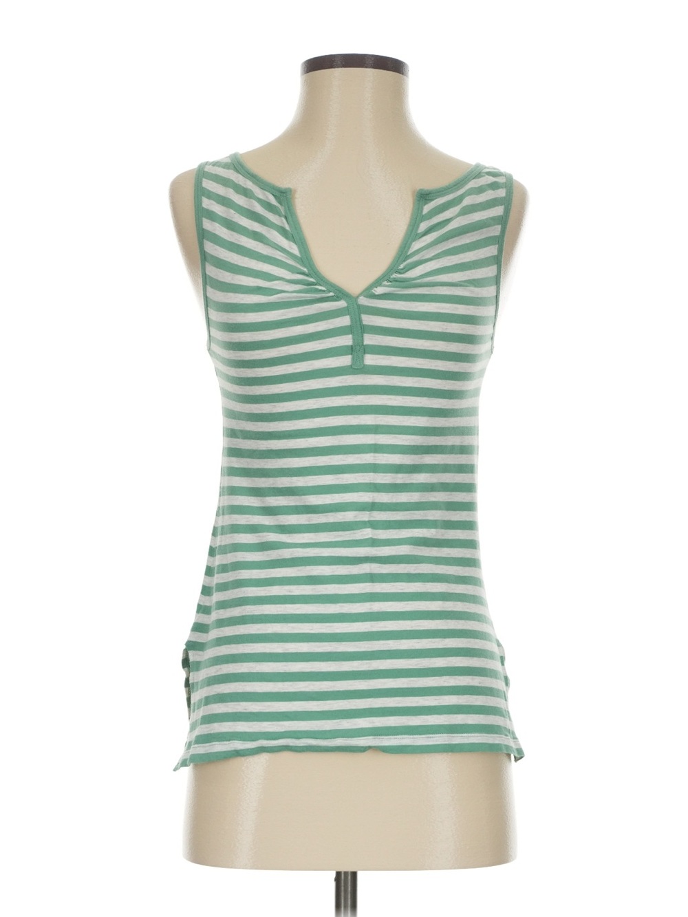 BCBGMaxAzria Mint Green & White Striped Tank
